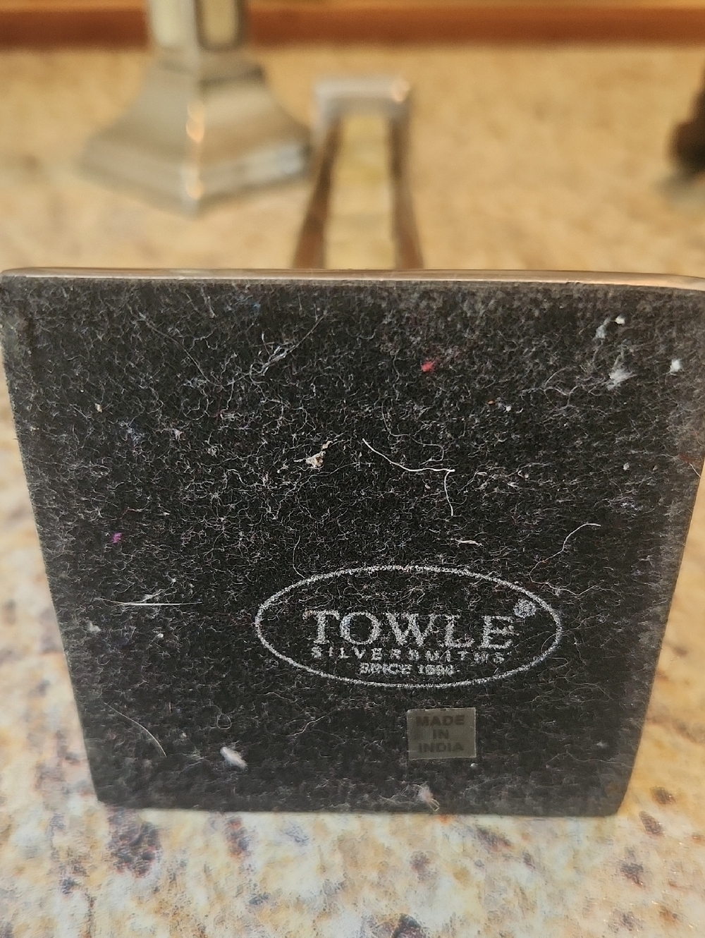 Towle Silversmiths Mother Of Pearl Inlay Candlestick Holders Set Of 3 - Picture 4 of 4